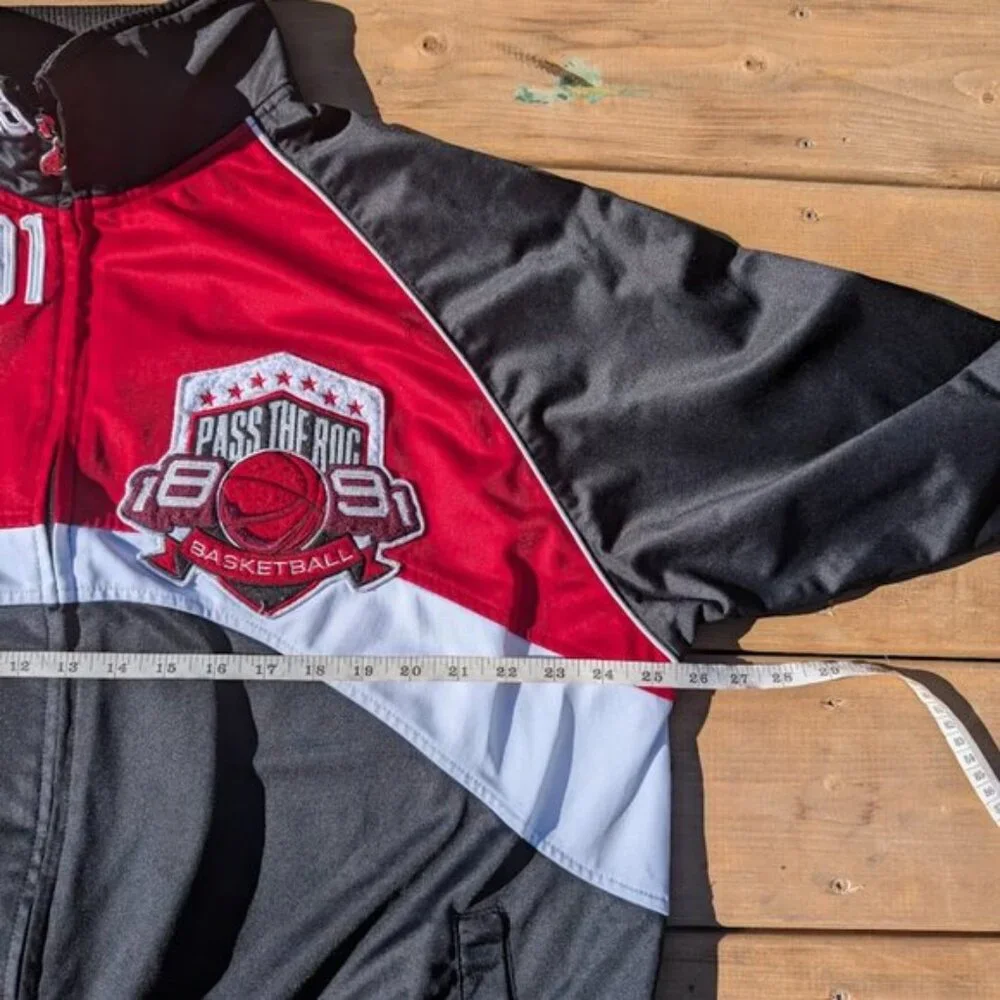 Vintage Pass The Roc 1891 Basketball Jacket Made in Korea Size XXL